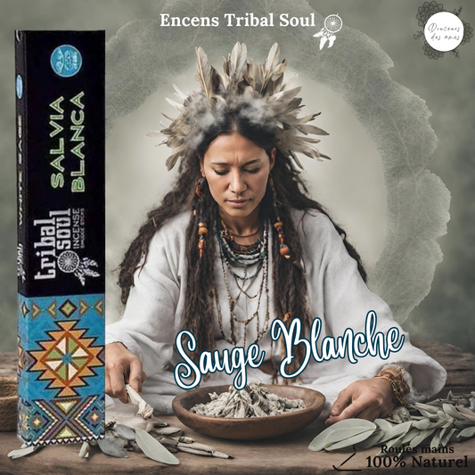 Encens Tribal Soul "SAUGE BLANCHE" - Douceurs des âmes - Boutique ésotérique