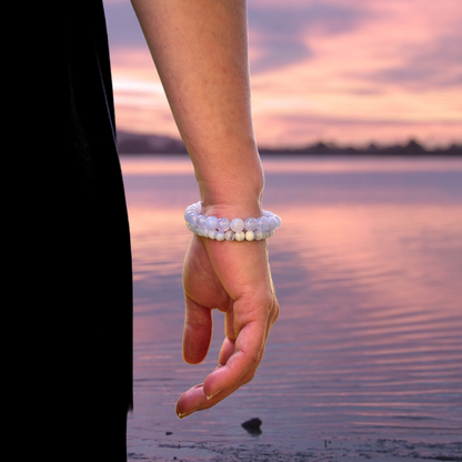 Bracelet "COMMUNICATION" Calcédoine naturelle - douceurs_des_ames