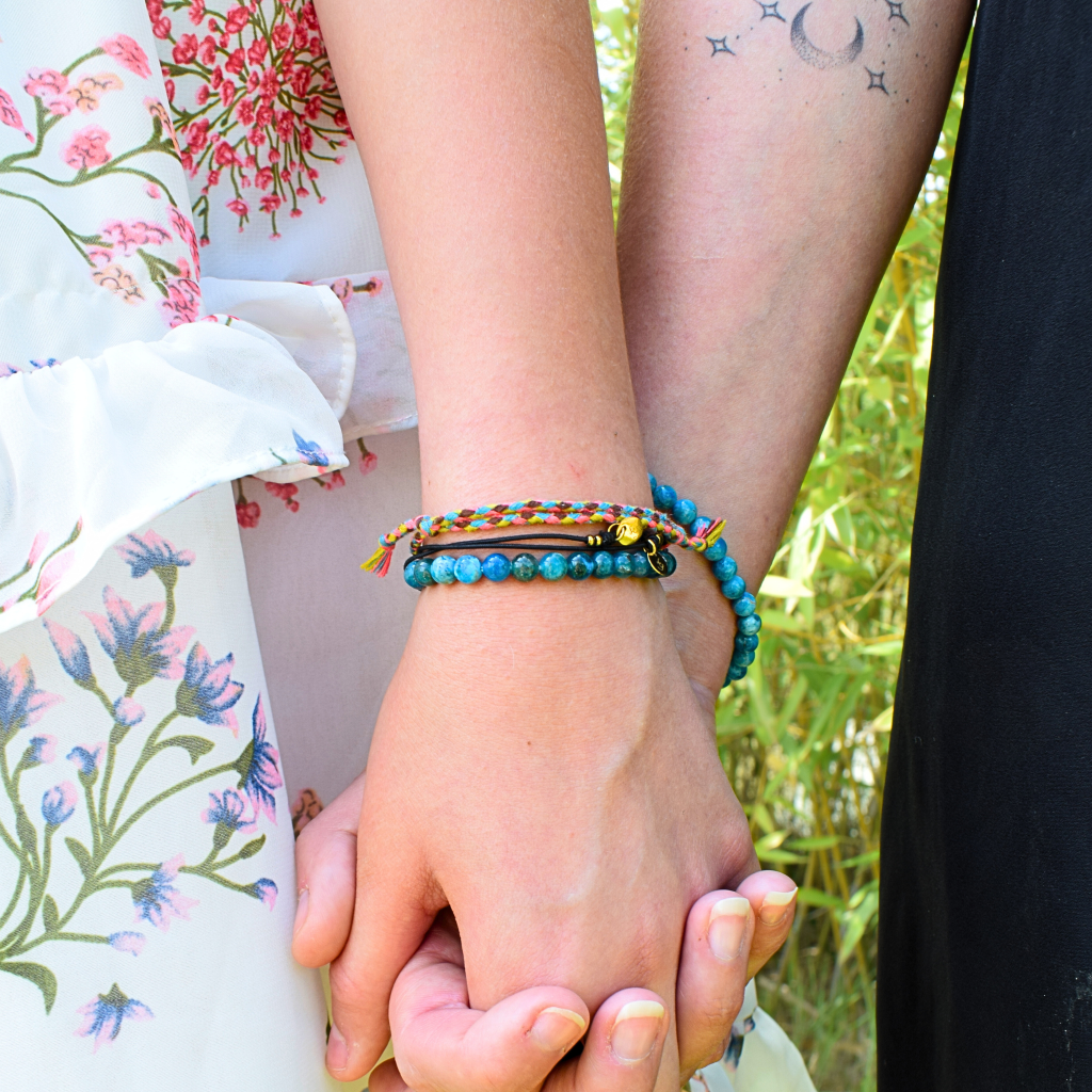 Bracelet enfant "APATITE BLEUE" - Douceurs des âmes - Boutique ésotérique