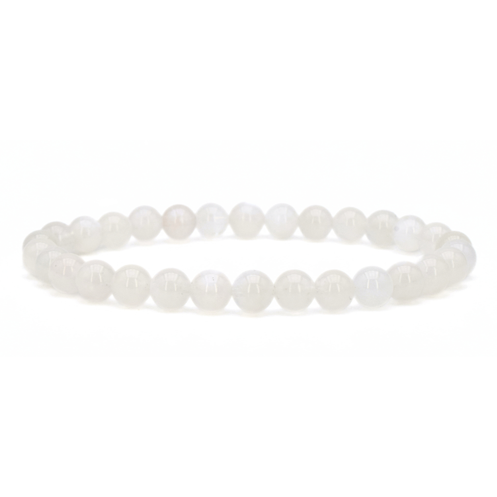 Bracelet "FÉMININ SACRÉ" Labradorite blanche naturelle - douceurs_des_ames