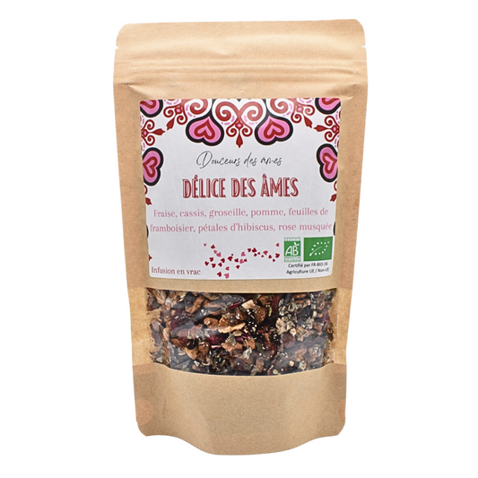 "DÉLICE DES ÂMES" Infusion pomme-fraise-groseille 100gr