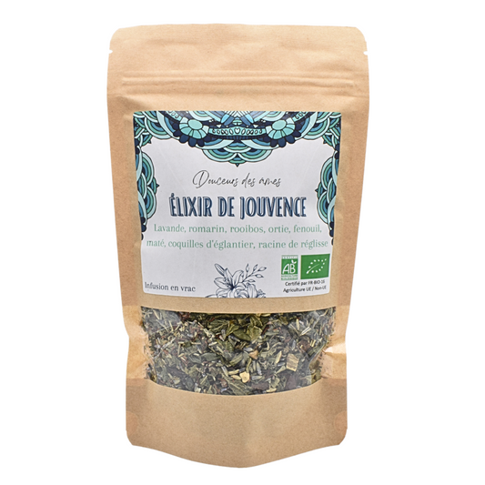 "ÉLIXIR DE JOUVENCE " Infusion lavande et plantes médicinales 100gr