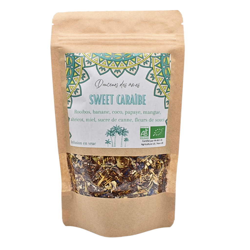 "SWEET CARAÏBE" Infusion mangue-coco-papaye 100gr