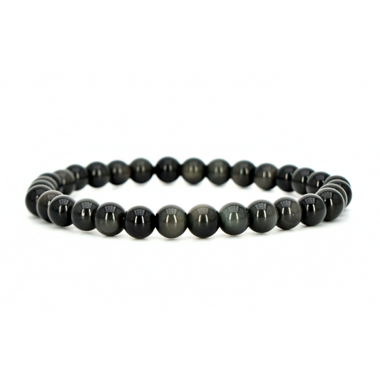 Bracelet "CLAIRVOYANCE" Obsidienne Oeil Céleste - douceurs_des_ames