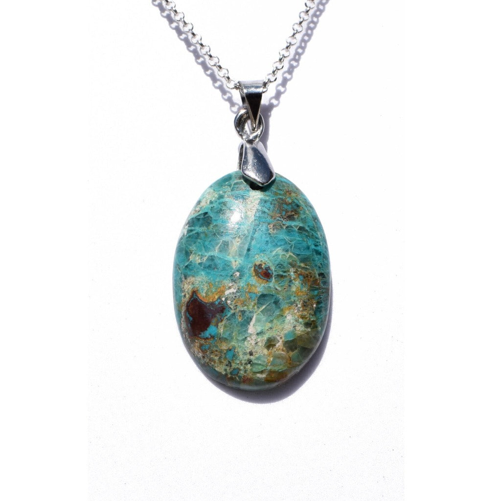 Pendentif "PARADIS CÉLESTE" Chrysocolle naturelle - douceurs_des_ames