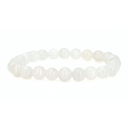 Bracelet "FÉMININ SACRÉ" Labradorite blanche naturelle - douceurs_des_ames