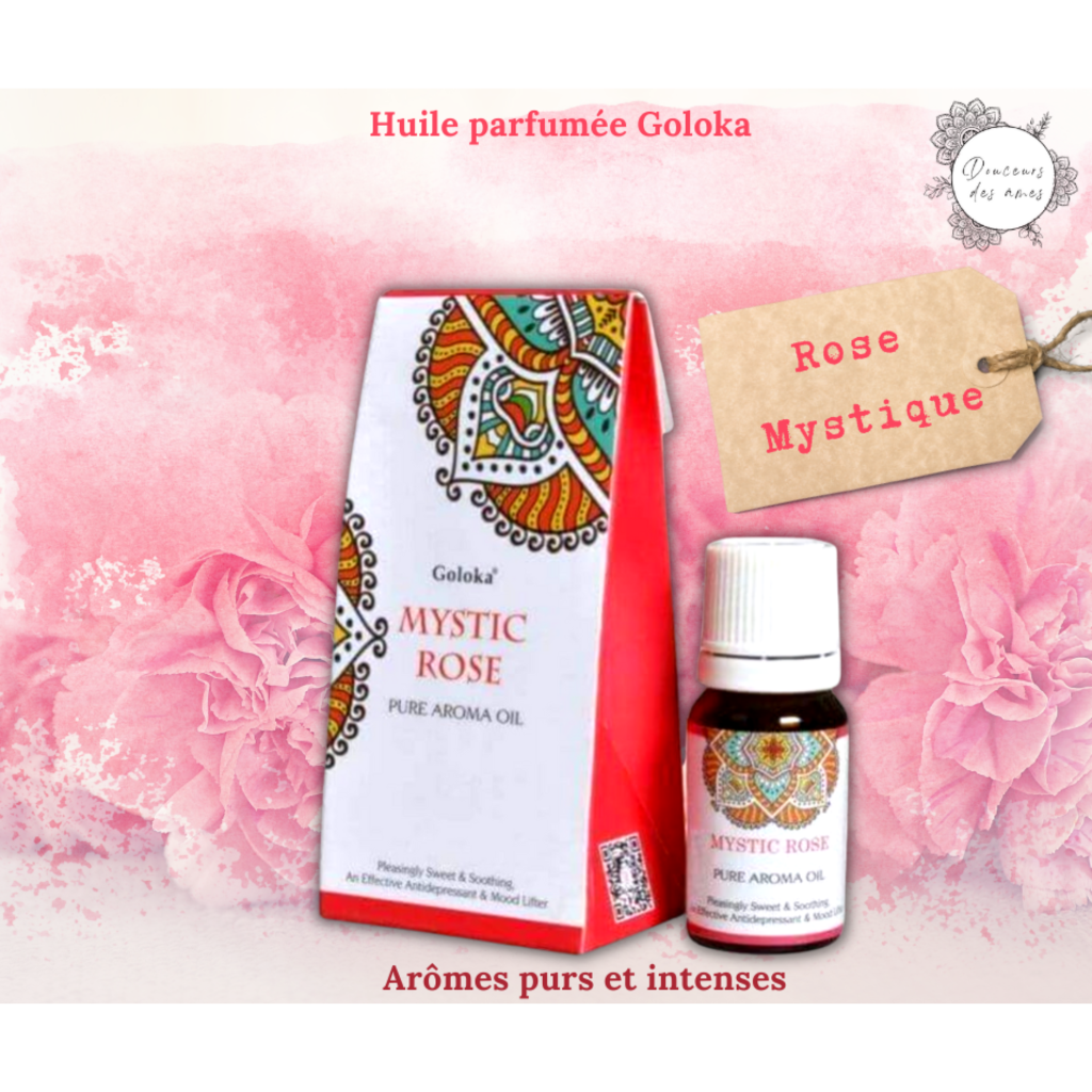 Huile parfumée Goloka "ROSE MYSTIQUE" 10ml - douceurs_des_ames